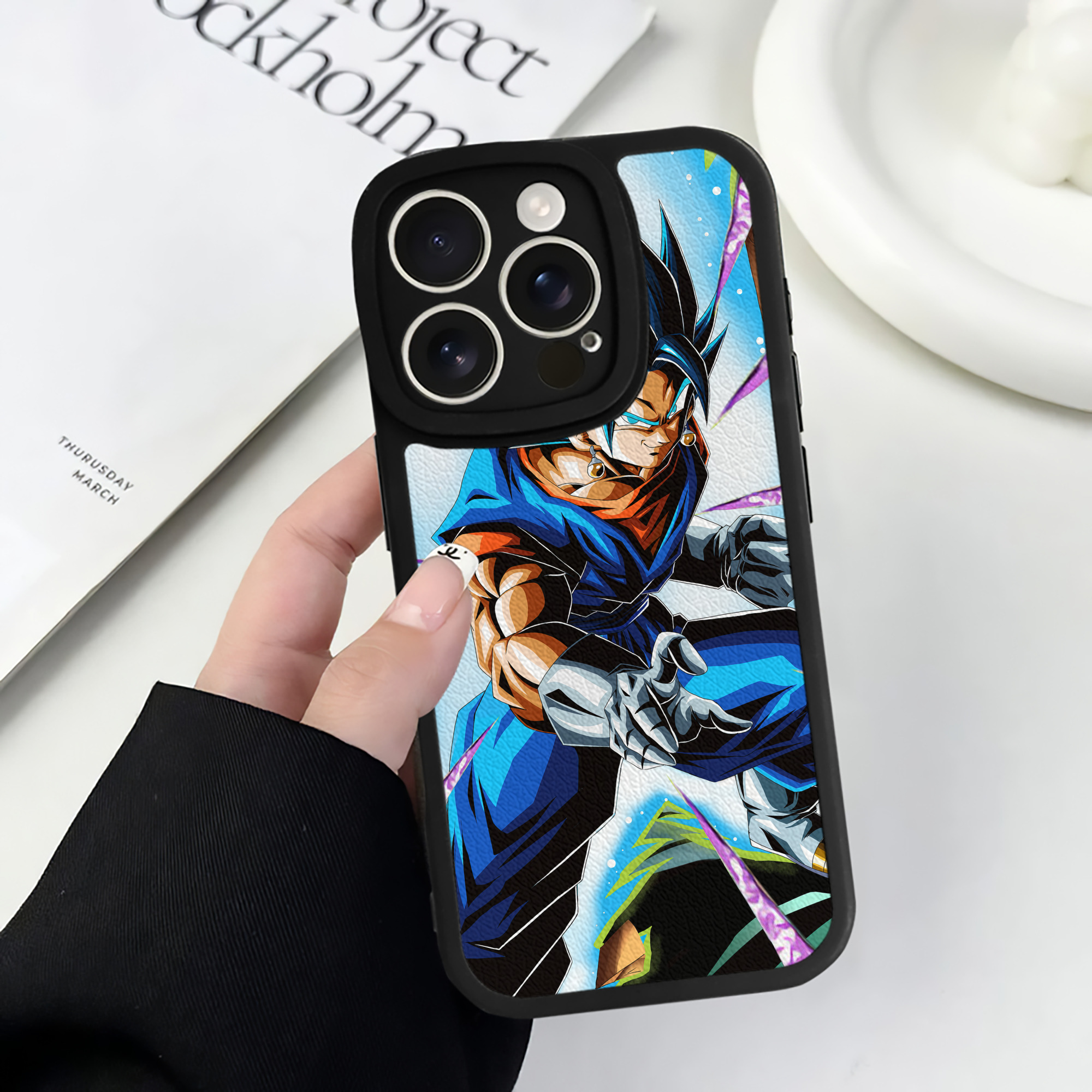 （画像用） ドラゴンボール DRAGON BALL 【iPhone 16シリーズ対応】シリコンスマホケース（レザー調） 材質：シリコン